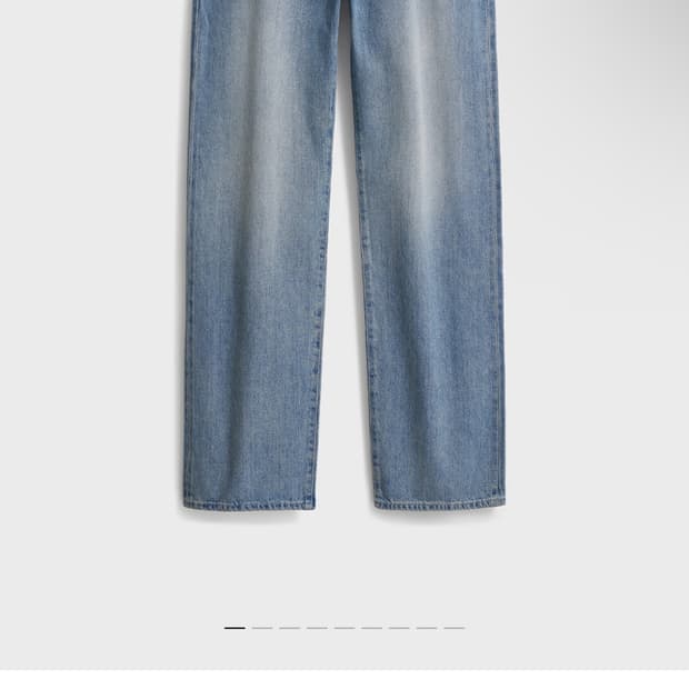 포터리 원워시드 스트레이트 데님 3사이즈