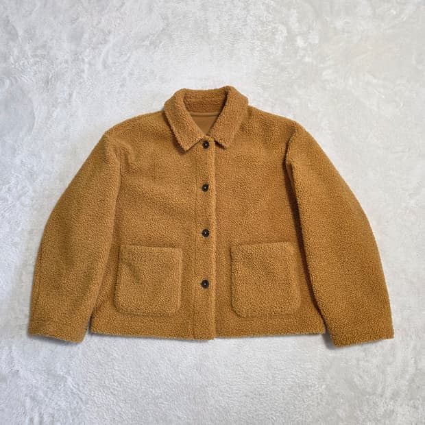 (L)여성 유니클로 뽀글이 플리스 자켓