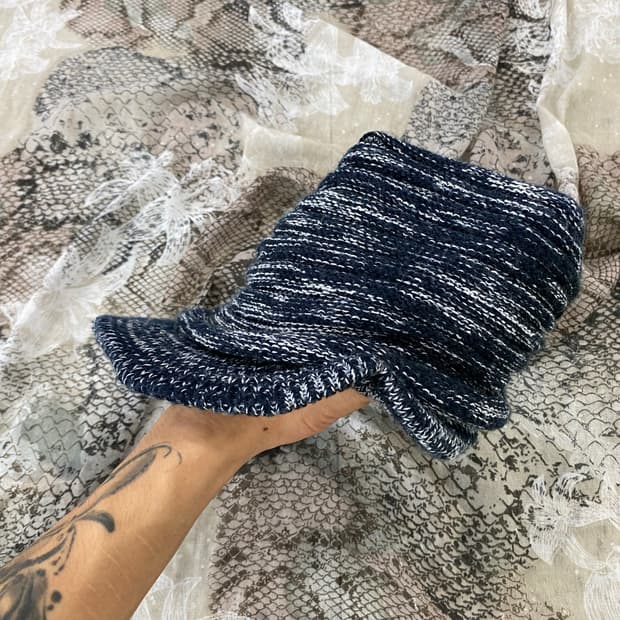 Y2K Grey Knit Cap