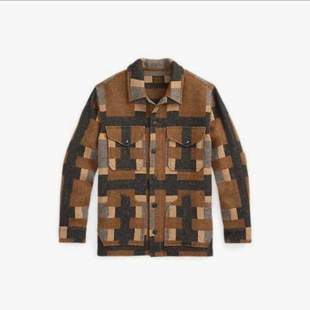 RRL 울 블렌드 자카드 셔츠 재킷