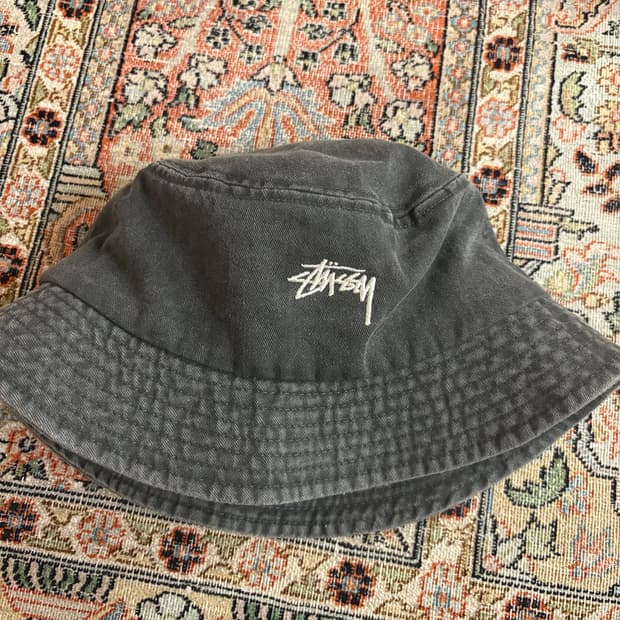 스투시  워싱 버킷햇 l/xl