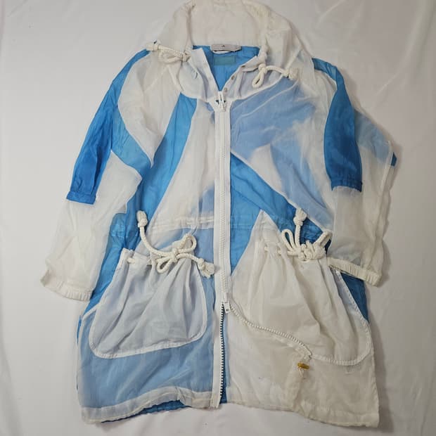 아디다스 스탤라맥카트니 경량 스트링 쉐링 코트 바람막이 y2k 일본 90