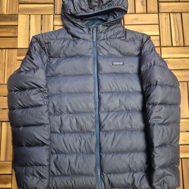 Patagonia 파타고니아 하이로프트 다운 네이비 키즈 XXL
