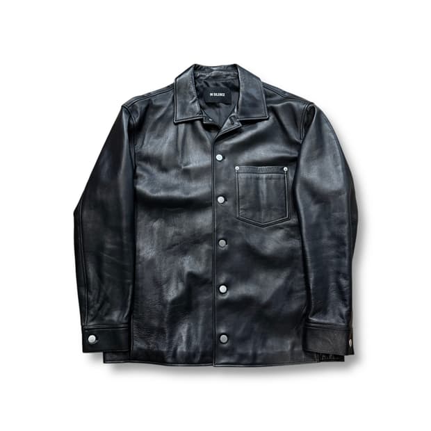 인사일런스 LAMB SKIN 버튼 자켓 