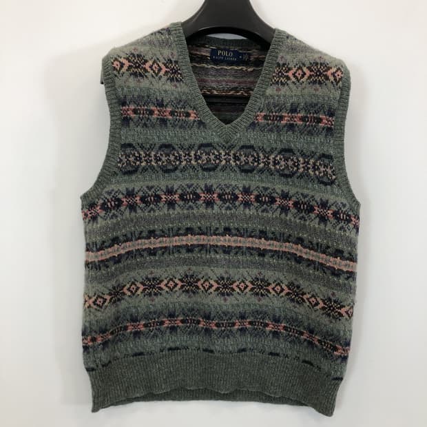 폴로 랄프로렌 페어아일 니트베스트 M