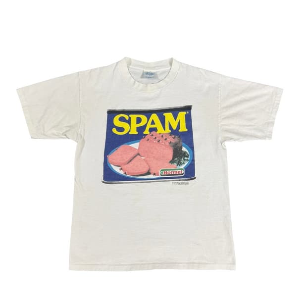 빈티지 90s Spam 스팸 프로모 티셔츠