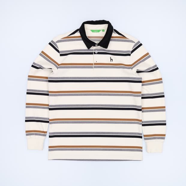 [100] 헤지스 골프 기모 코듀로이 카라 긴팔 티셔츠 3830