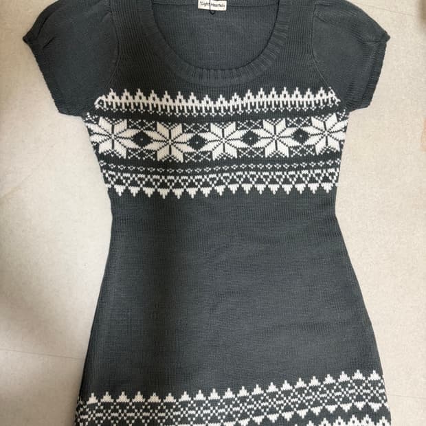 빈티지 미디 니트 원피스