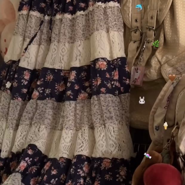 모리걸 패치스커트 패치원피스