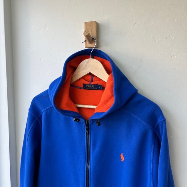 16289 - 폴로 랄프로렌 블루 후드 집업