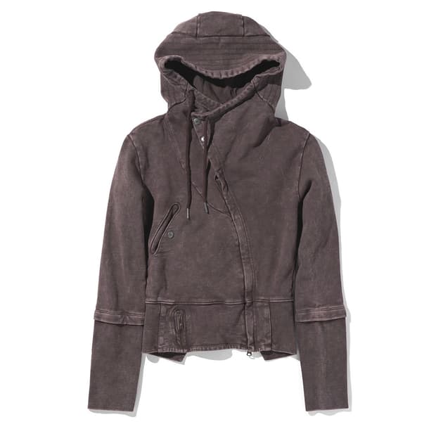 (m) 미스치프 후드 집업 퍼플 브라운