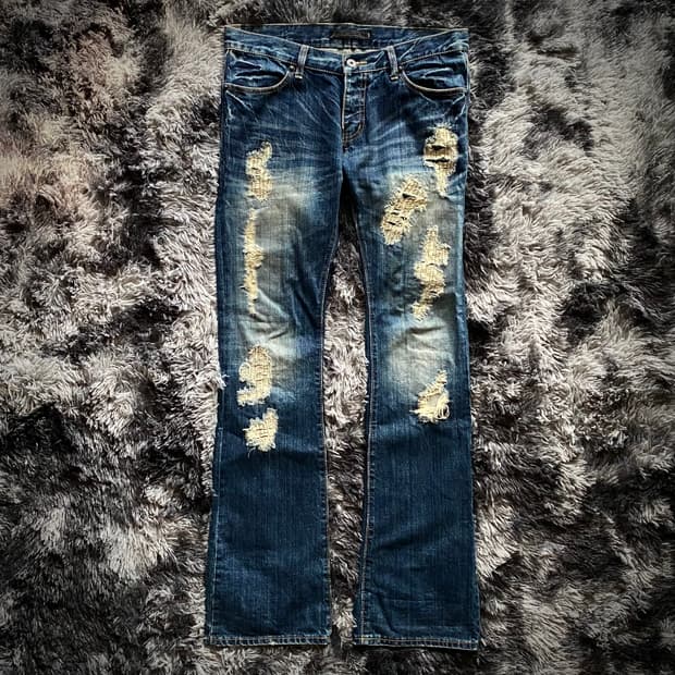 Fuga Distressed Bootcut Pants