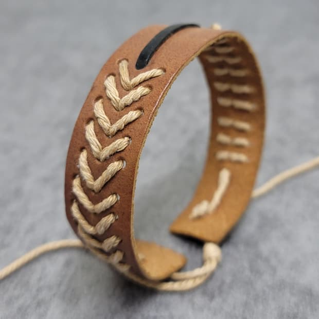 vintage leather bracelet