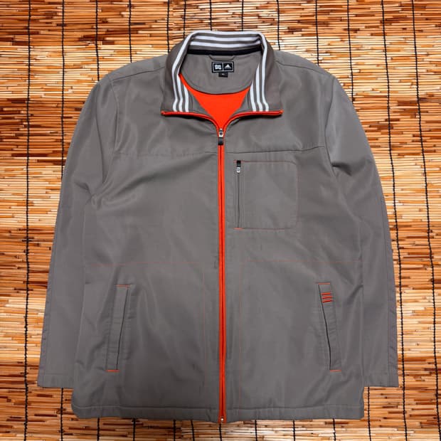 아디다스 브라운 오렌지 라인 자켓 XL