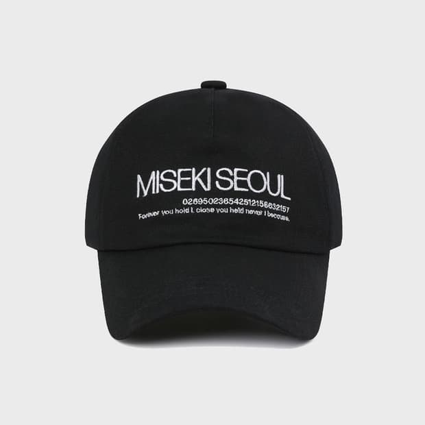 미세키서울 로고 볼캡 블랙