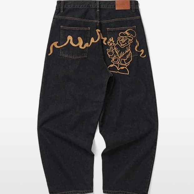 위캔더스 드워프 데님 팬츠 블랙