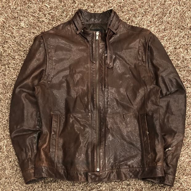 빈티지 양가죽 레더 가죽 자켓