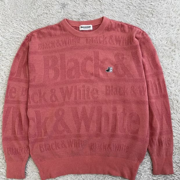 블랙앤화이트 니트/#309