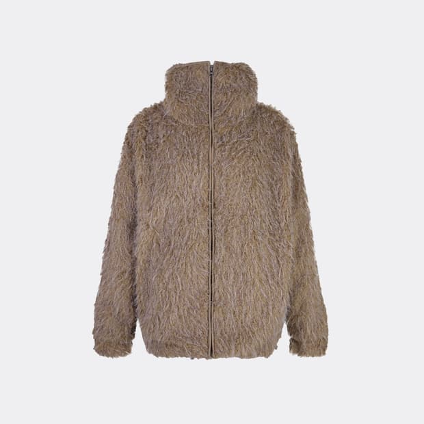 (구해요) 세릭 SHEARING BALACLAVA ZIP UP-BROWN