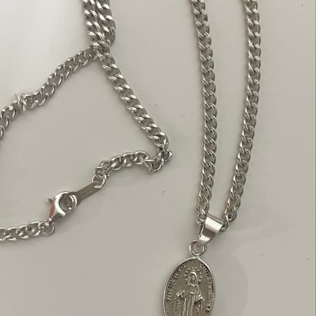 Italy vintage 92.5 silver necklace