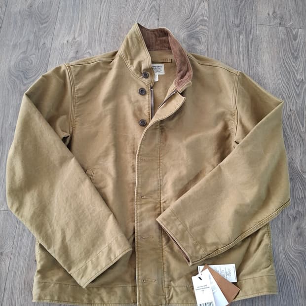 L RRL 코듀로이 칼라 코튼 덱 자켓