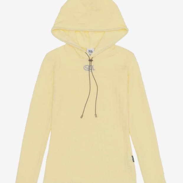 스컬프터 E-string Crinkle Hoodie Lemon M