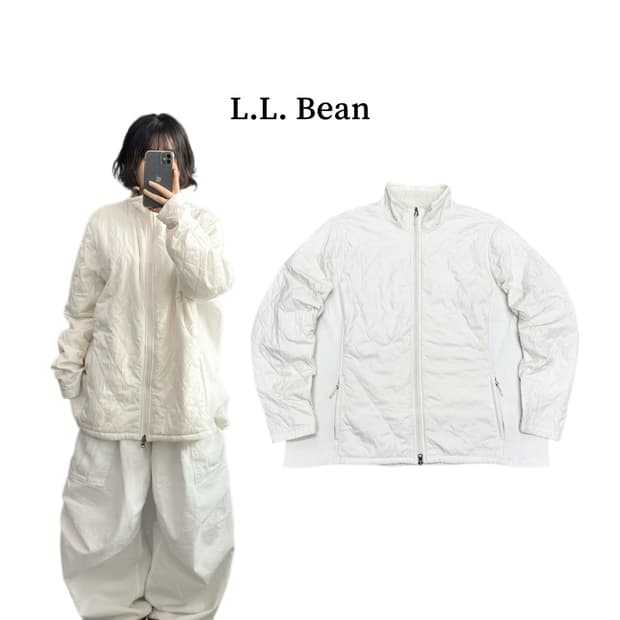 엘엘빈 빅사이즈 퍼 경량패딩 자켓