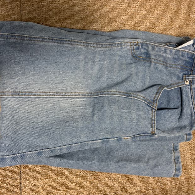 데님 롱 스커트 