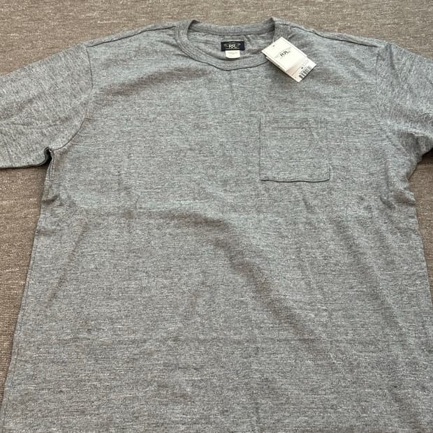 rrl 포켓 투팩 티셔츠 그레이 L