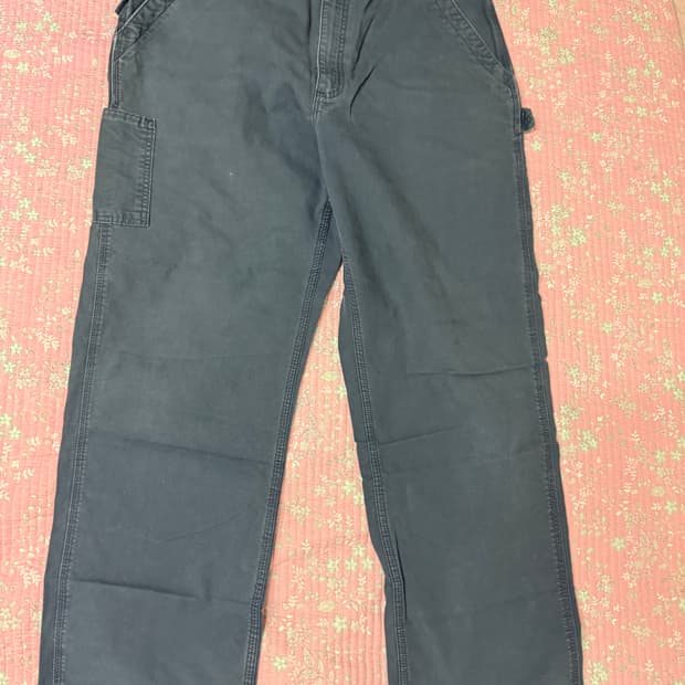 38)칼하트 싱글니 카펜터 B151 NVY 네이비