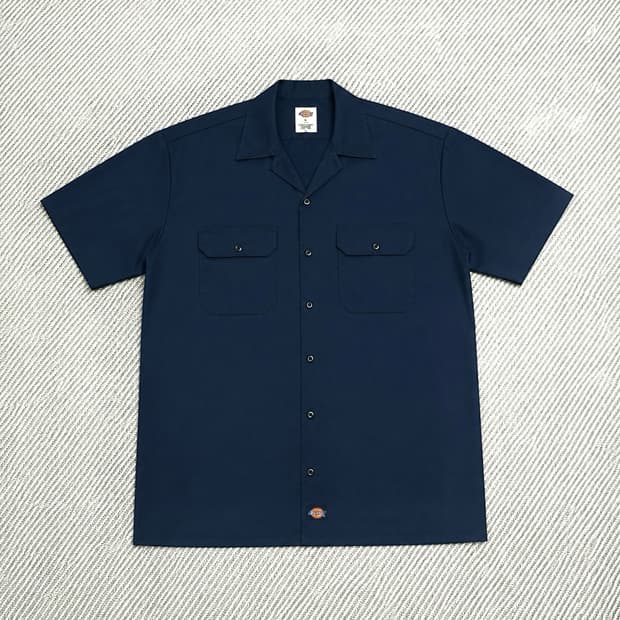 [XL] Dickies 디키즈 네이비 반팔 워크셔츠