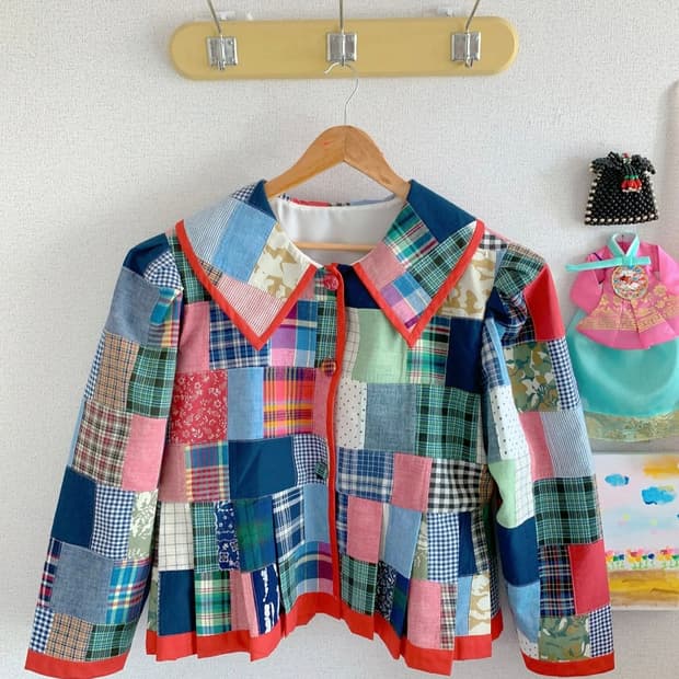 빈티지 퀼트 이불 리워크