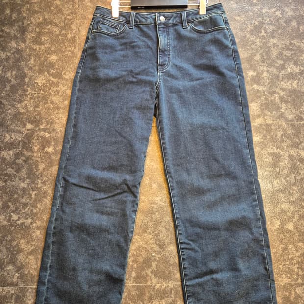 게스 여성 와이드핏 기모 데님 팬츠 29