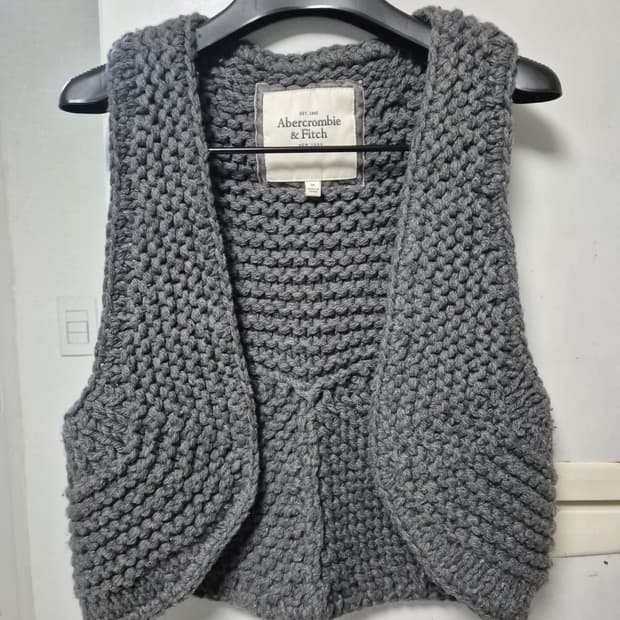 아베크롬비 울 캐시미어 니트 베스트 조끼