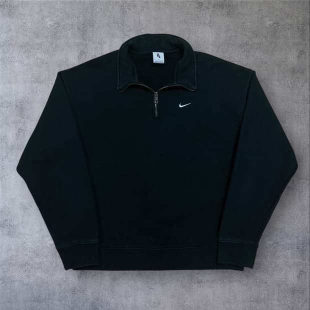 나이키 nrg 스우시 스몰 로고 하프 집업 맨투맨