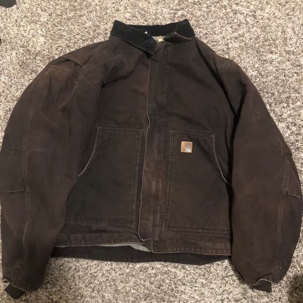 칼하트 j164 DBK 빈티지 Faded Duck Jacket (XL)