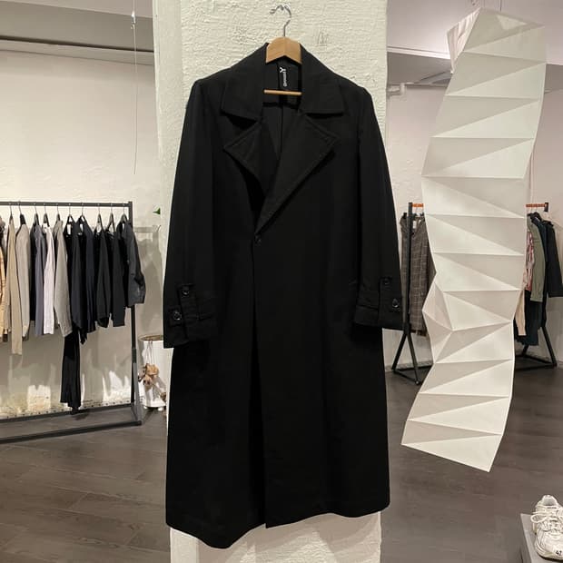 요지야마모토 코튼 더블 코트