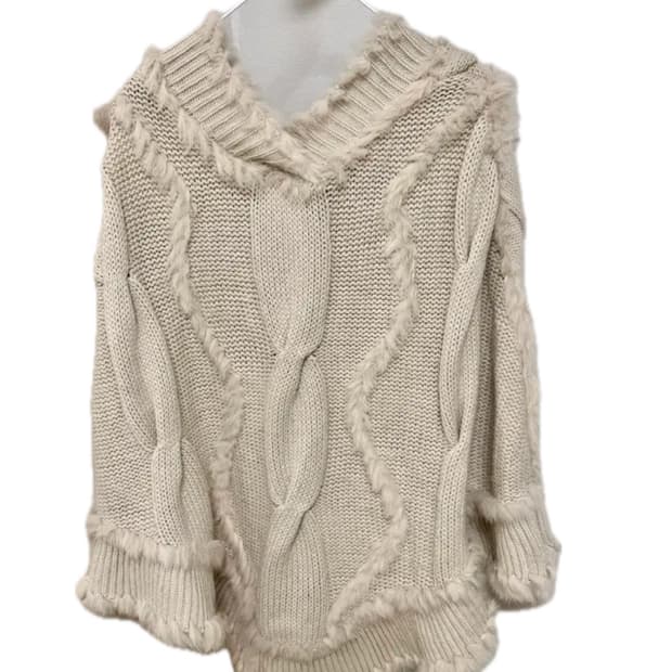 빈티지 털 케이프 모리걸 