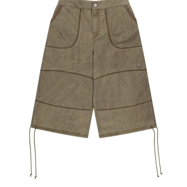 (구해요)코이세이오 지그재그 팬츠 브라운