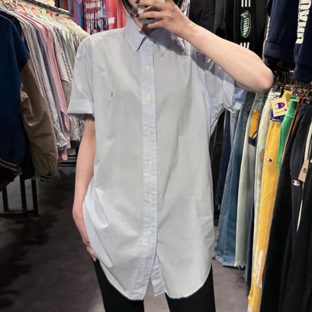 [IM] PoloRalphLauren 폴로랄프로렌 반팔 셔츠 파스텔 블루