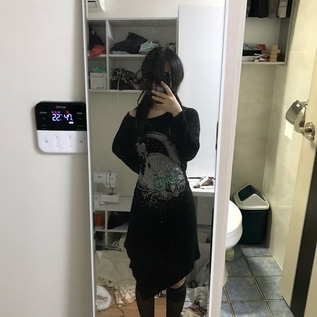 Rhinestone Asymmetric Cut Dress