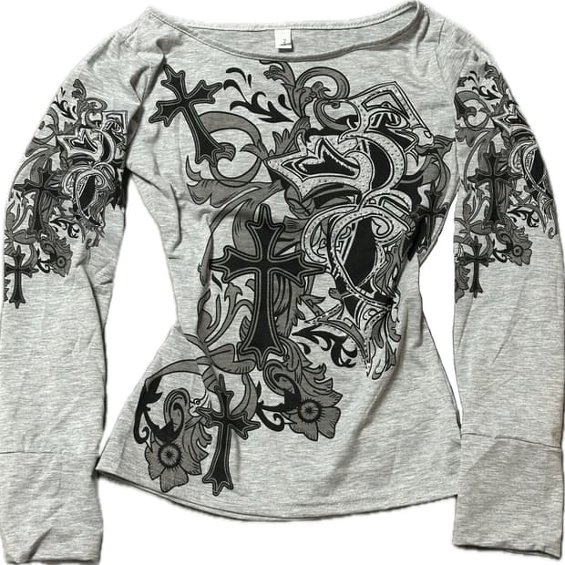 펑크 y2k 롱슬리브