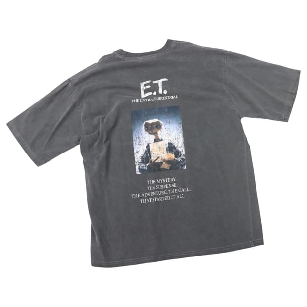 MONO-MART 모노마트 X E.T. 콜라보 빈티지 워싱 반팔티셔츠