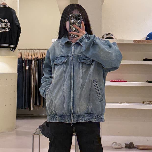 1993스튜디오 워싱 투웨이 데님 자켓 U1668