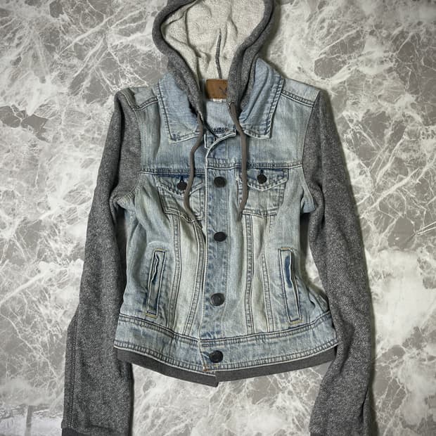 denim hoody jacket