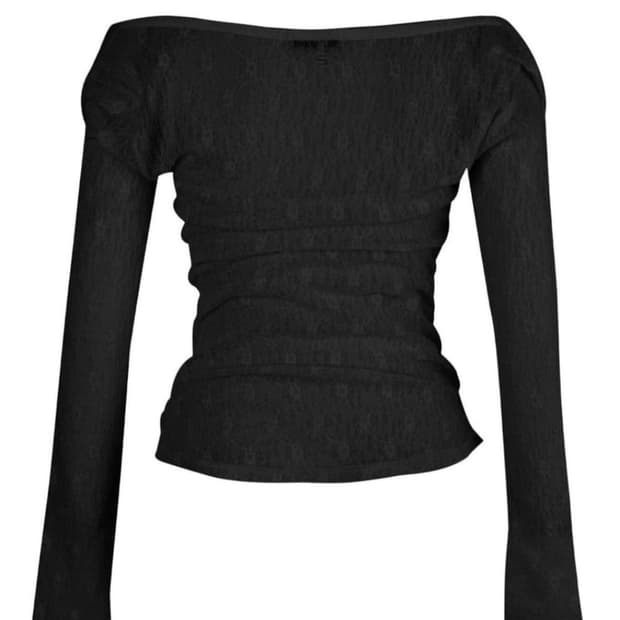 세릭 FLOWER LACE TOP-BLACK