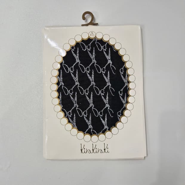 Boom Design 글리터 시저 패턴 블랙 팬티  스타킹