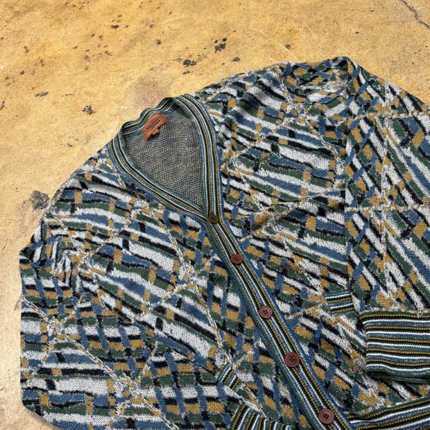 [정품/4] 미쏘니 스포츠 멀티컬러 패턴 가디건 b8