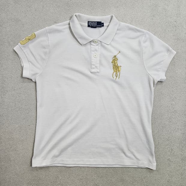 폴로 랄프 로렌 빅포니 카라티 XL 흰금