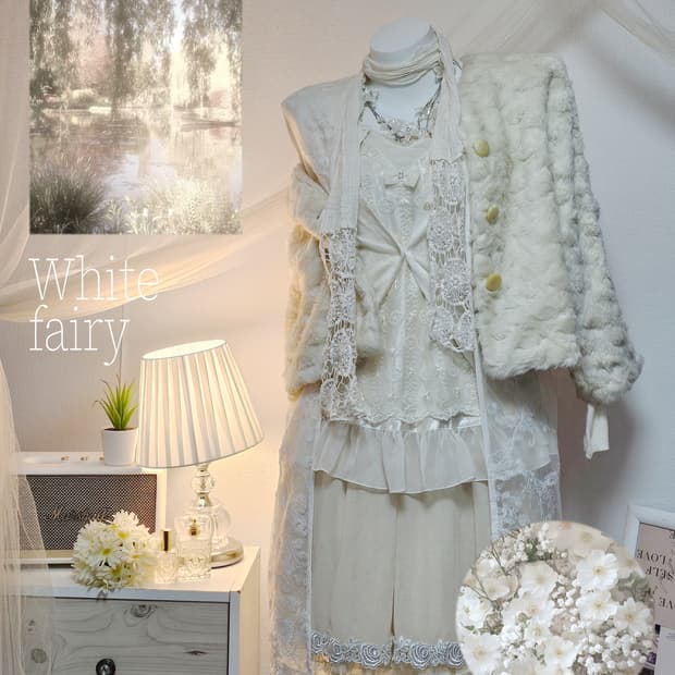 White fairy look style set
